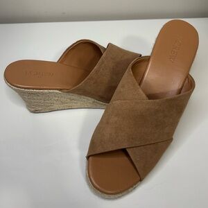 J. Crew Tan Espadrille Wedges